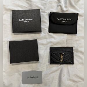 YSL Black Card Holder